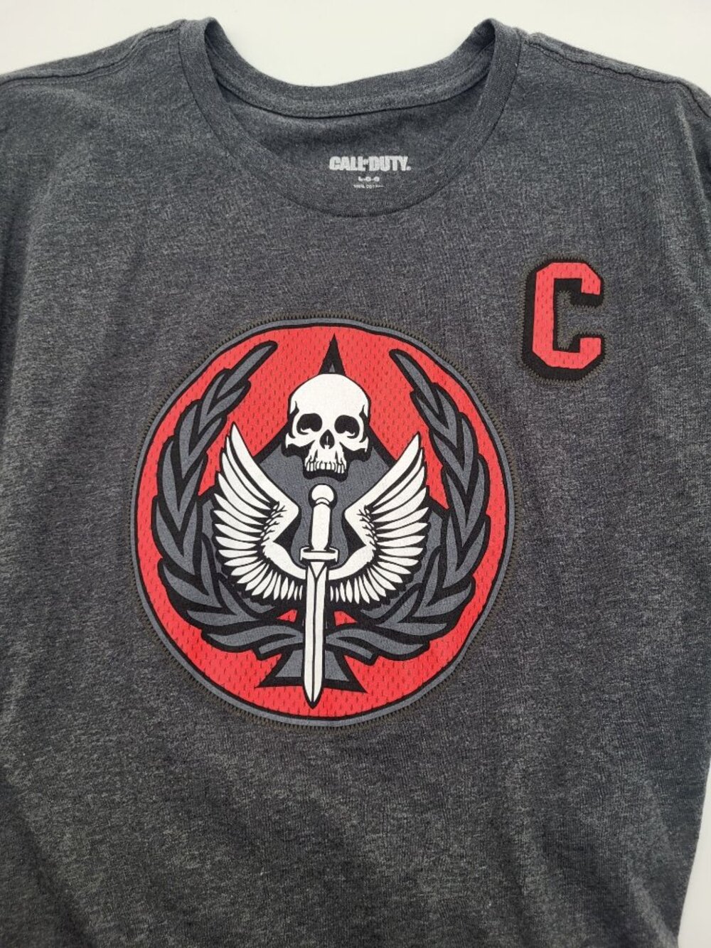 Call of Duty Task Force 141 Gray Graphic T-Shirt Mens SZ LG